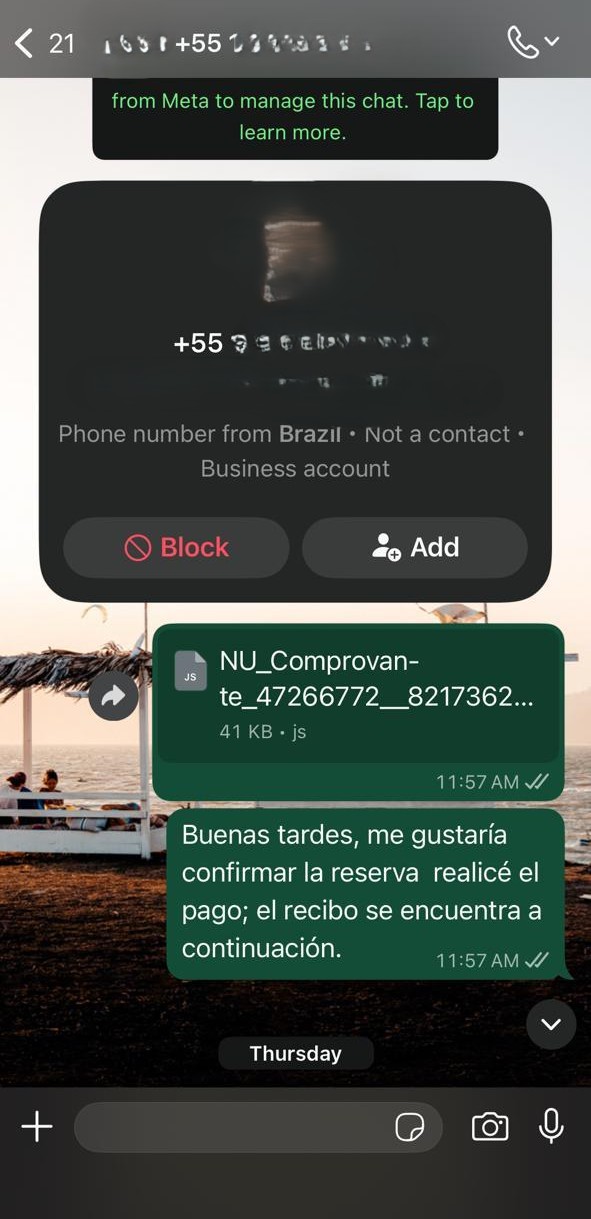 Phishing WhatsApp